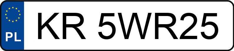 Numer rejestracyjny KR 5WR25 posiada MASERATI LEVANTE - KR5WR25 Numer rejestracyjny KR 5WR25 posiada MASERATI LEVANTE - KR5WR25