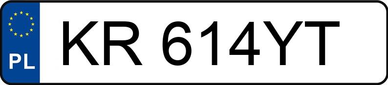 Numer rejestracyjny KR 614YT posiada HONDA CIVIC - KR614YT