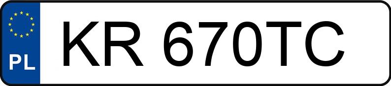 Numer rejestracyjny KR 670TC posiada SKODA OCTAVIA - KR670TC