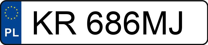 Numer rejestracyjny KR 686MJ posiada AUDI A6 - KR686MJ Numer rejestracyjny KR 686MJ posiada AUDI A6 - KR686MJ