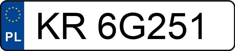 Numer rejestracyjny KR 6G251 posiada MAZDA 3 - KR6G251