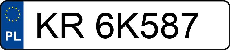 Numer rejestracyjny KR 6K587 posiada VOLVO XC70 2.4D - KR6K587