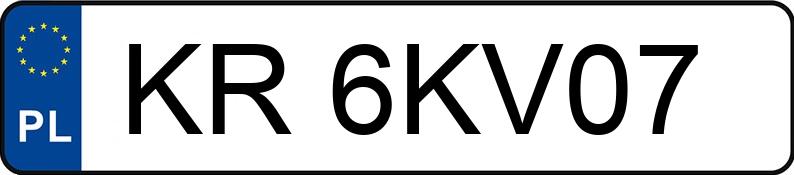 Numer rejestracyjny KR 6KV07 posiada KIA CEED - KR6KV07