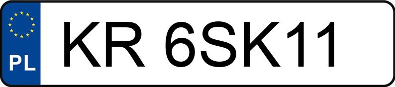 Numer rejestracyjny KR 6SK11 posiada CITROEN C3 - KR6SK11