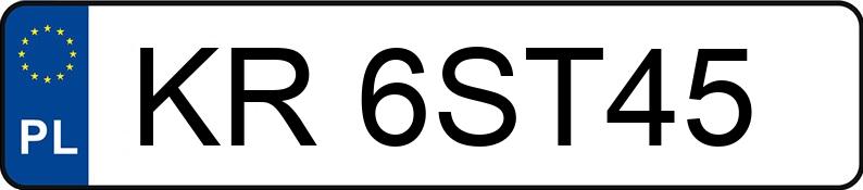 Numer rejestracyjny KR 6ST45 posiada FIAT TIPO 356 - KR6ST45