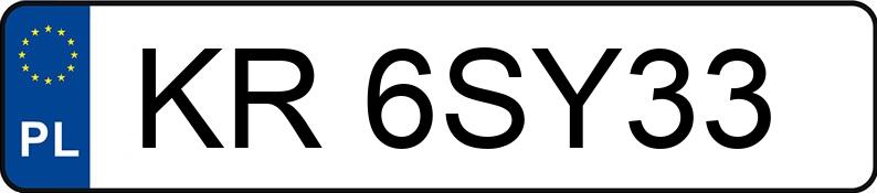 Numer rejestracyjny KR 6SY33 posiada FORD FIESTA - KR6SY33 Numer rejestracyjny KR 6SY33 posiada FORD FIESTA - KR6SY33
