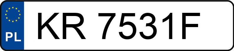 Numer rejestracyjny KR 7531F posiada HYUNDAI GETZ 1.3 KAT - KR7531F