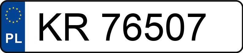 Numer rejestracyjny KR 76507 posiada VOLKSWAGEN GOLF 1.4 KAT - KR76507