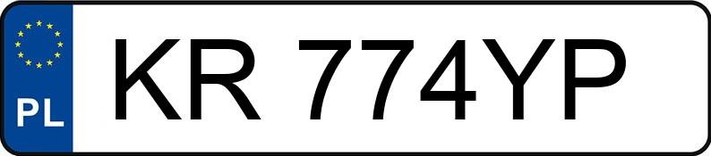 Numer rejestracyjny KR 774YP posiada RENAULT LAGUNA - KR774YP
