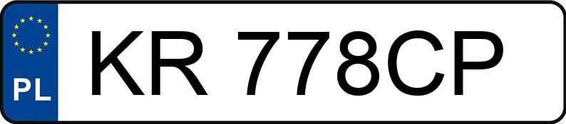 Numer rejestracyjny KR 778CP posiada FIAT PALIO WEEKEND 1.4 KAT - KR778CP