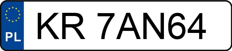 Numer rejestracyjny KR 7AN64 posiada CADILLAC BLS - KR7AN64