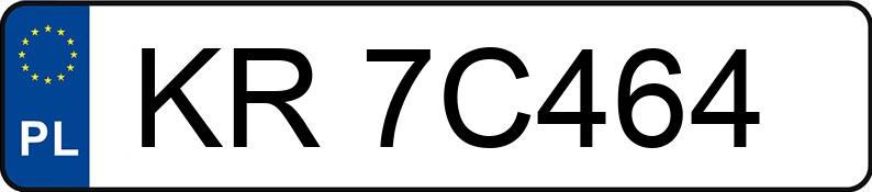 Numer rejestracyjny KR 7C464 posiada TOYOTA COROLLA VERSO - KR7C464