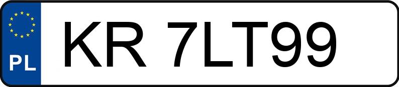 Numer rejestracyjny KR 7LT99 posiada FORD FIESTA - KR7LT99 Numer rejestracyjny KR 7LT99 posiada FORD FIESTA - KR7LT99