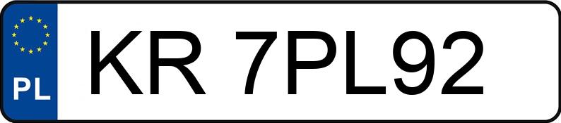 Numer rejestracyjny KR 7PL92 posiada PEUGEOT 308 - KR7PL92 Numer rejestracyjny KR 7PL92 posiada PEUGEOT 308 - KR7PL92