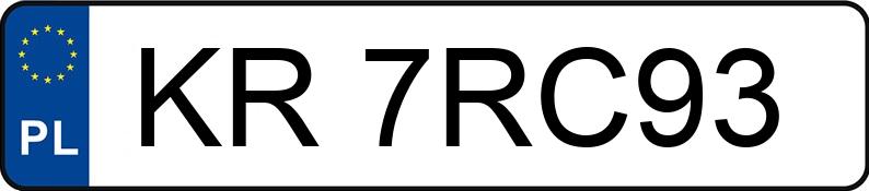 Numer rejestracyjny KR 7RC93 posiada CITROEN XSARA PICASSO - KR7RC93