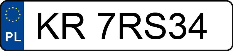 Numer rejestracyjny KR 7RS34 posiada CITROEN BERLINGO - KR7RS34