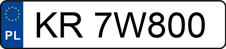 Numer rejestracyjny KR 7W800 posiada VOLKSWAGEN GOLF - KR7W800