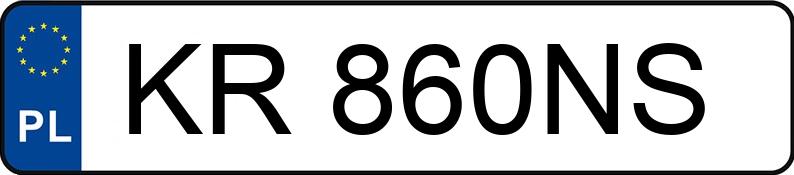 Numer rejestracyjny KR 860NS posiada FORD TRANSIT - KR860NS