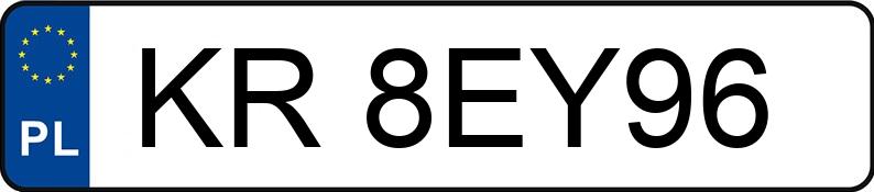 Numer rejestracyjny KR 8EY96 posiada HYUNDAI ELANTRA - KR8EY96