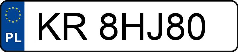 Numer rejestracyjny KR 8HJ80 posiada BMW 318 Touring Diesel MR`12 E5 F31 xDrive - KR8HJ80