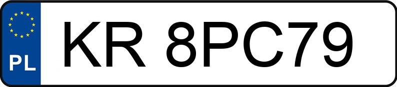 Numer rejestracyjny KR 8PC79 posiada MERCEDES-BENZ GLC 300 4MATIC - KR8PC79