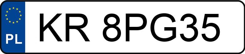 Numer rejestracyjny KR 8PG35 posiada KIA SOUL - KR8PG35 Numer rejestracyjny KR 8PG35 posiada KIA SOUL - KR8PG35