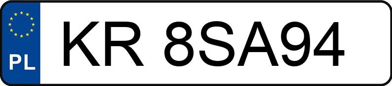 Numer rejestracyjny KR 8SA94 posiada BMW 335D - KR8SA94