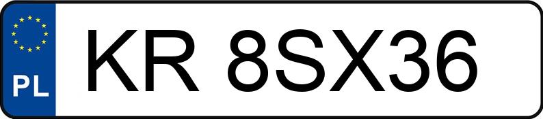 Numer rejestracyjny KR 8SX36 posiada AUDI A3 LIMOUSINE - KR8SX36