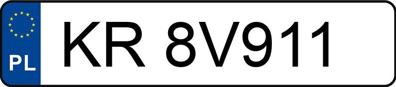 Numer rejestracyjny KR 8V911 posiada TOYOTA MR2 - KR8V911
