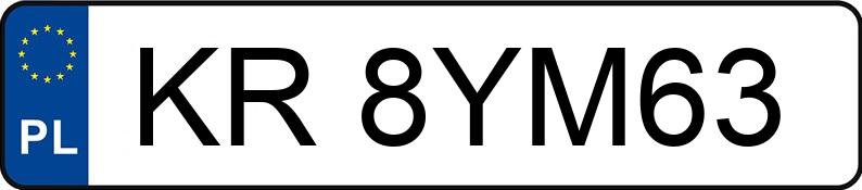 Numer rejestracyjny KR 8YM63 posiada MAZDA CX-5 - KR8YM63