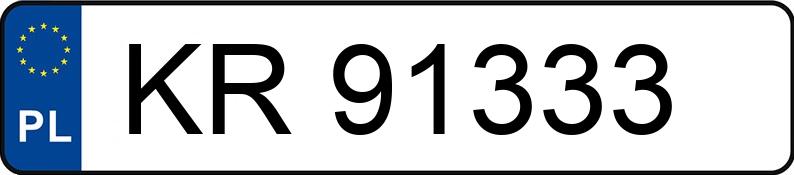 Numer rejestracyjny KR 91333 posiada VOLKSWAGEN 1302 - KR91333