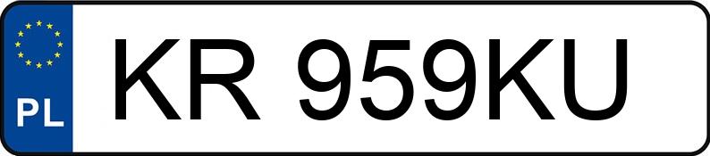 Numer rejestracyjny KR 959KU posiada CITROEN Xsara Picasso 1.6 HDI MR`04 E4 SX Plus - KR959KU