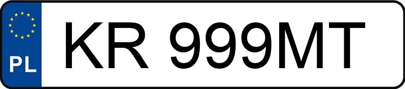 Numer rejestracyjny KR 999MT posiada AUDI A4 AVANT - KR999MT