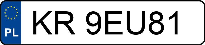 Numer rejestracyjny KR 9EU81 posiada RENAULT GRAND SCENIC - KR9EU81