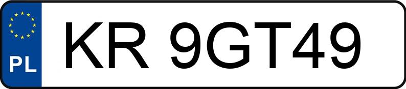 Numer rejestracyjny KR 9GT49 posiada CITROEN C-ELYSEE - KR9GT49