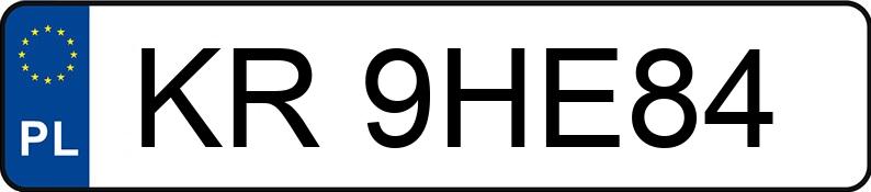 Numer rejestracyjny KR 9HE84 posiada VOLKSWAGEN GOLF - KR9HE84