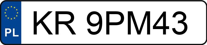 Numer rejestracyjny KR 9PM43 posiada SEAT IBIZA ST - KR9PM43 Numer rejestracyjny KR 9PM43 posiada SEAT IBIZA ST - KR9PM43