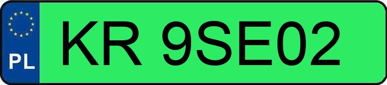 Numer rejestracyjny KR 9SE02 posiada PORSCHE Taycan MR`19 Turbo 80kWh - KR9SE02 Numer rejestracyjny KR 9SE02 posiada PORSCHE Taycan MR`19 Turbo 80kWh - KR9SE02