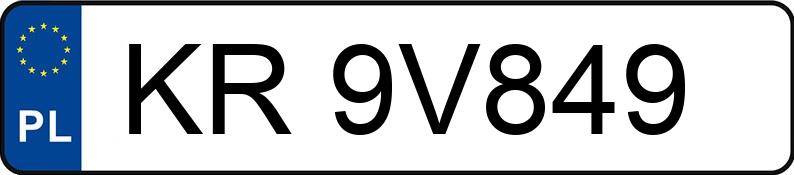 Numer rejestracyjny KR 9V849 posiada JEEP WRANGLER - KR9V849