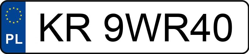 Numer rejestracyjny KR 9WR40 posiada VOLVO V40 - KR9WR40 Numer rejestracyjny KR 9WR40 posiada VOLVO V40 - KR9WR40