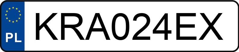 Numer rejestracyjny KRA 024EX posiada NISSAN QASHQAI - KRA024EX