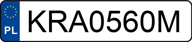 Numer rejestracyjny KRA 0560M posiada OPEL CORSA - KRA0560M