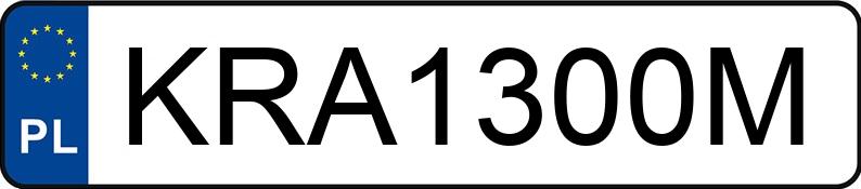 Numer rejestracyjny KRA 1300M posiada RENAULT CLIO - KRA1300M
