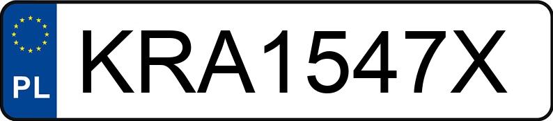 Numer rejestracyjny KRA 1547X posiada TOYOTA AURIS - KRA1547X