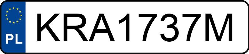 Numer rejestracyjny KRA 1737M posiada PEUGEOT 5008 - KRA1737M