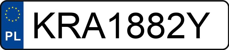 Numer rejestracyjny KRA 1882Y posiada RENAULT MEGANE - KRA1882Y