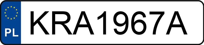 Numer rejestracyjny KRA 1967A posiada PEUGEOT 206 - KRA1967A