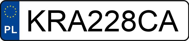 Numer rejestracyjny KRA 228CA posiada BMW ALPINA B10 - KRA228CA