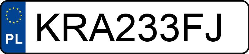 Numer rejestracyjny KRA 233FJ posiada BMW 330i MR`16 E6 F30 330i MR`16 E6 F30 - KRA233FJ
