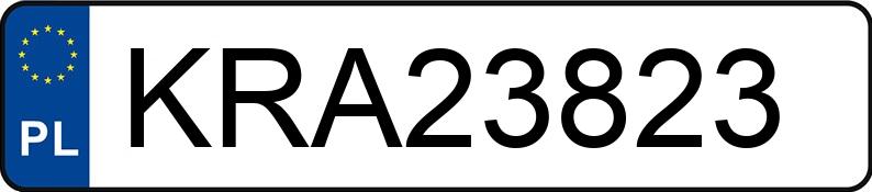 Numer rejestracyjny KRA 23823 posiada PEUGEOT 307 - KRA23823